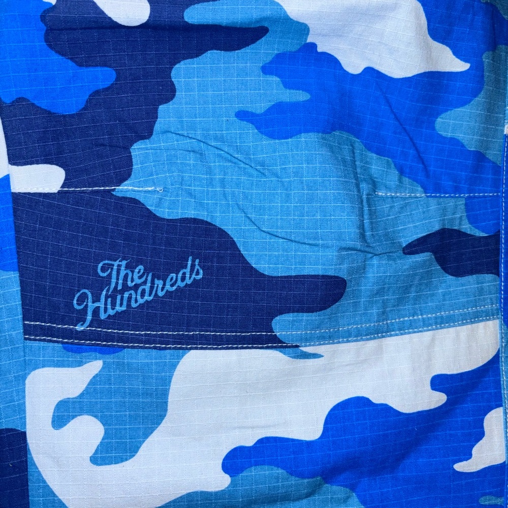 Blue Camo Men’s Cargo Pants - Picture 12 of 12